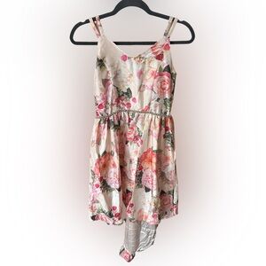 Extraordinary Floral Sleeveless Dress in Pink and Cream size 2